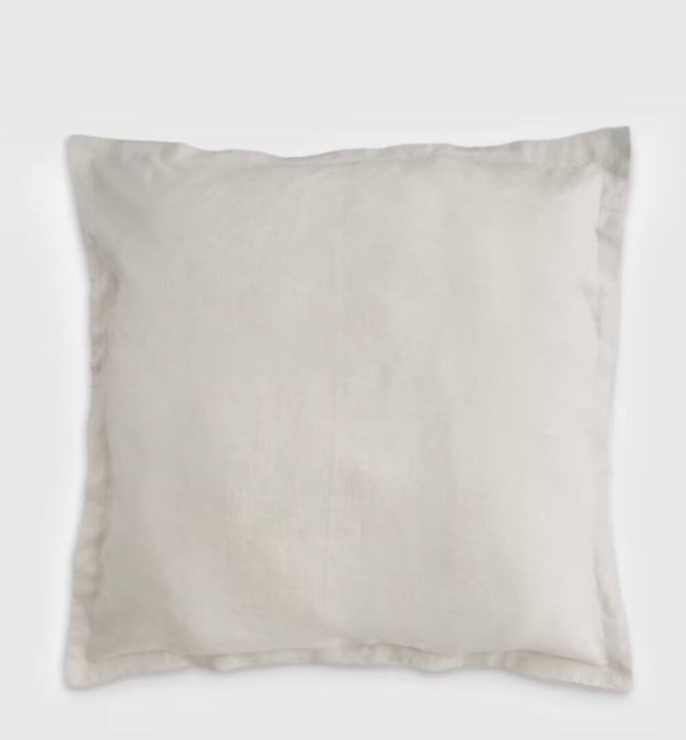 Quince European Luxury Linen Euro Sham 26X26 Sand NWOT #14